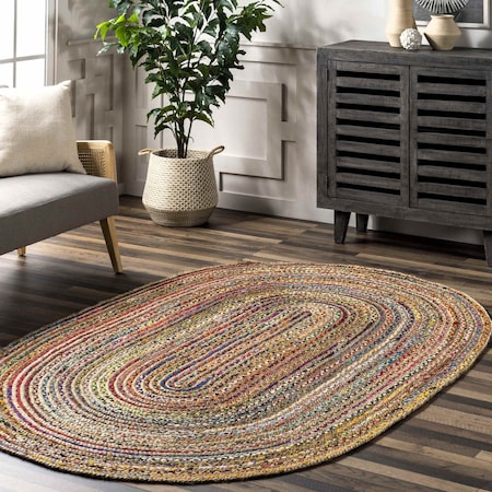Nuloom Aleen Bohemian Cotton/Jute Area Rug 3ft x 5ft MGNM05A-305O